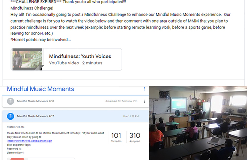 Mindful Music as a Daily Assignment: How One School Has Integrated Mindfulness During a Complex Year