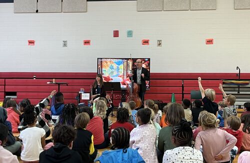 Summermusik Meets 230 Students at Parker Woods Montessori