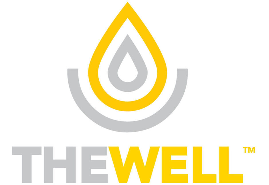 Thewelllogotmcombinationmarkstackedgreyyellow