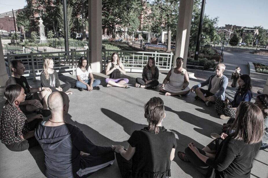 true body project group sitting in circle