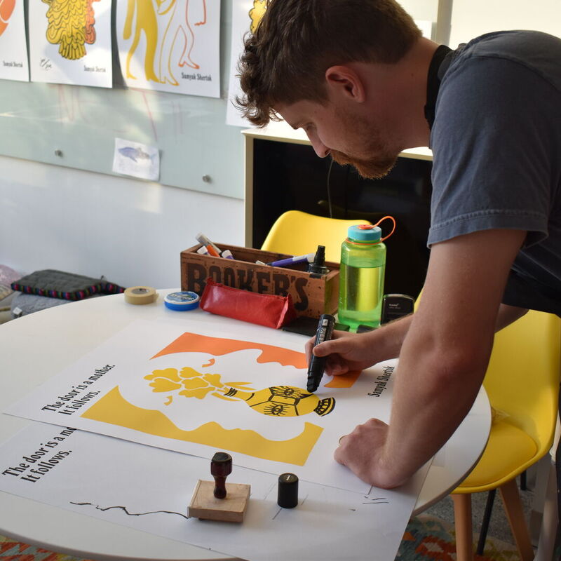 No Rhododedron by Samyak Shertok + Handmade Poster Print